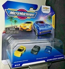 MICRO MACHINES 2021 SERIES 5 #18 CHEVROLET MICRO CORVETTE SPEED LEGENDS NEW! HTF