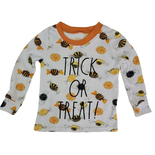 Rae Dunn Size 5 Pajama Set Halloween Kids Crew Neck Snug Fit TRICK OR TREAT NWT - Picture 3 of 20
