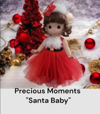 14'' ''Santa Baby'' by Linda Rick Precious Moments Christmas figurine Ornament Doll