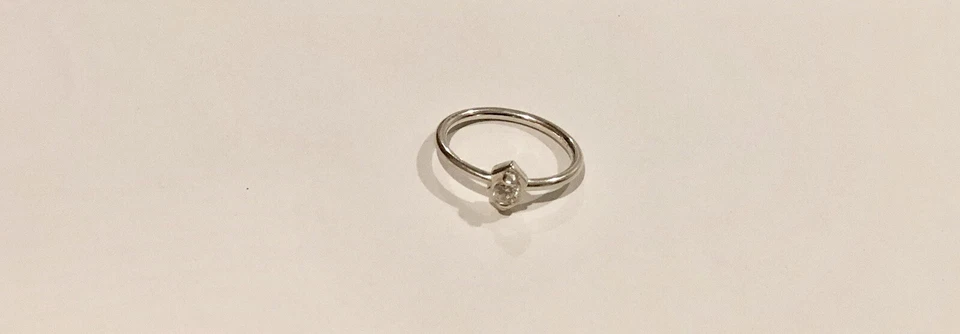 Anillo de boda de plata 925 con topacio blanco circonita cúbica para mujer anillos finos joyería de moda talla 9 Foto 3 de 4