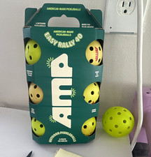 AMP Easy Rally 40 Outdoor Pickleballs - 40 Holes, Easy Rally Series