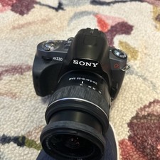 Sony Alpha A330 DSLR Camera SN 3514289 with 18-55mm Lenses, Battery Charger