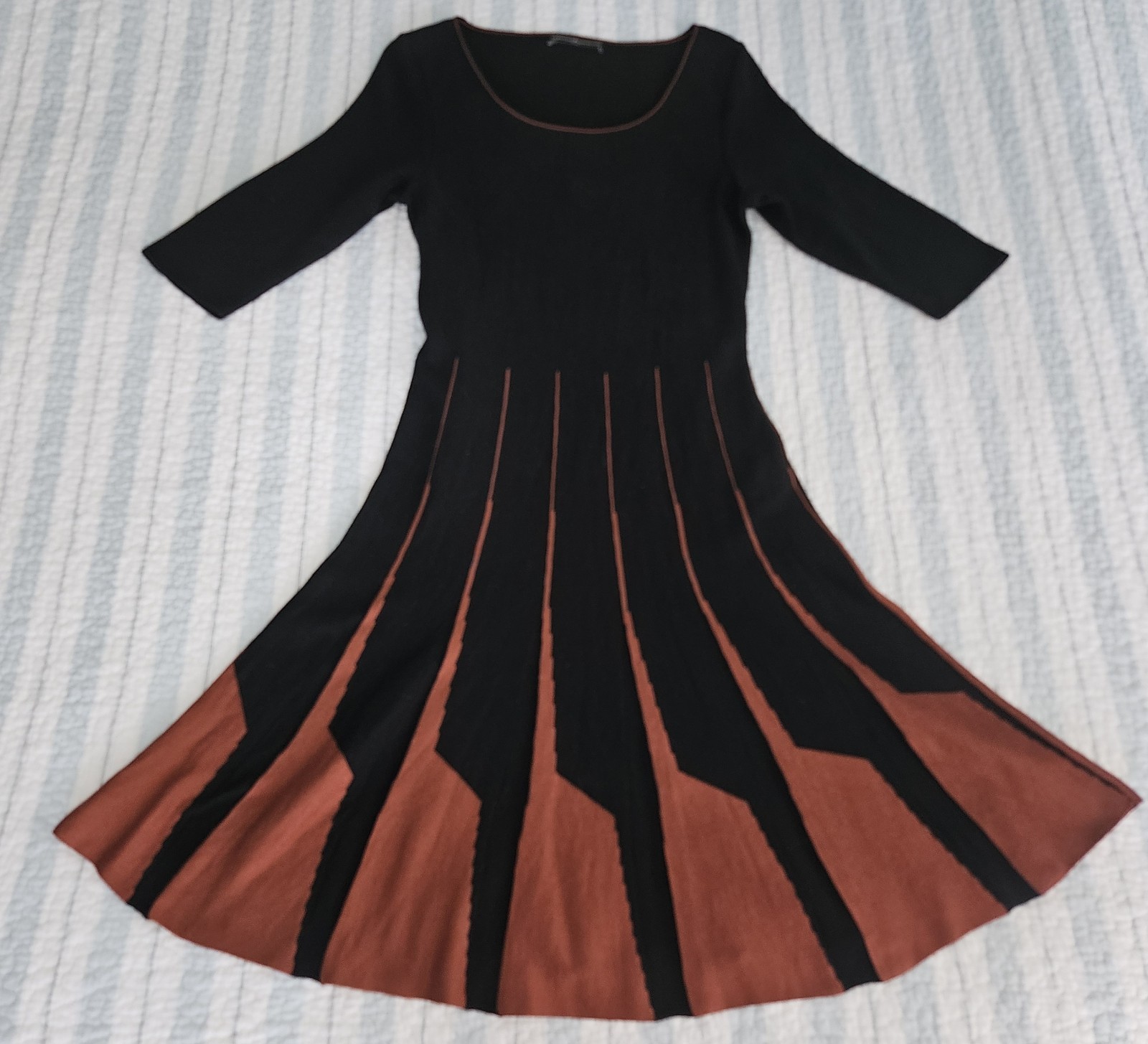 Peruvian Connection Medium Pima Cotton Dress Blac… - image 11