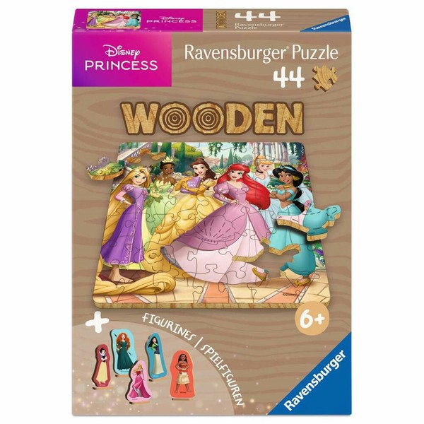 Ravensburger Wooden Puzzle Zauberhafte Disney Prinzessinnen Kinder 44 Teile-image