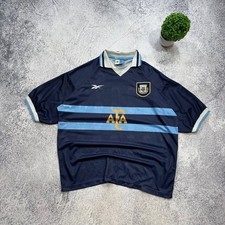 Vintage Reebok 1991/2001 Argentina National Football Team Jersey T Shirt Mens 