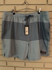 Vineyard Vines 7 Chappy Swim Trunks Striped Coastline Blue Men s NWT XL