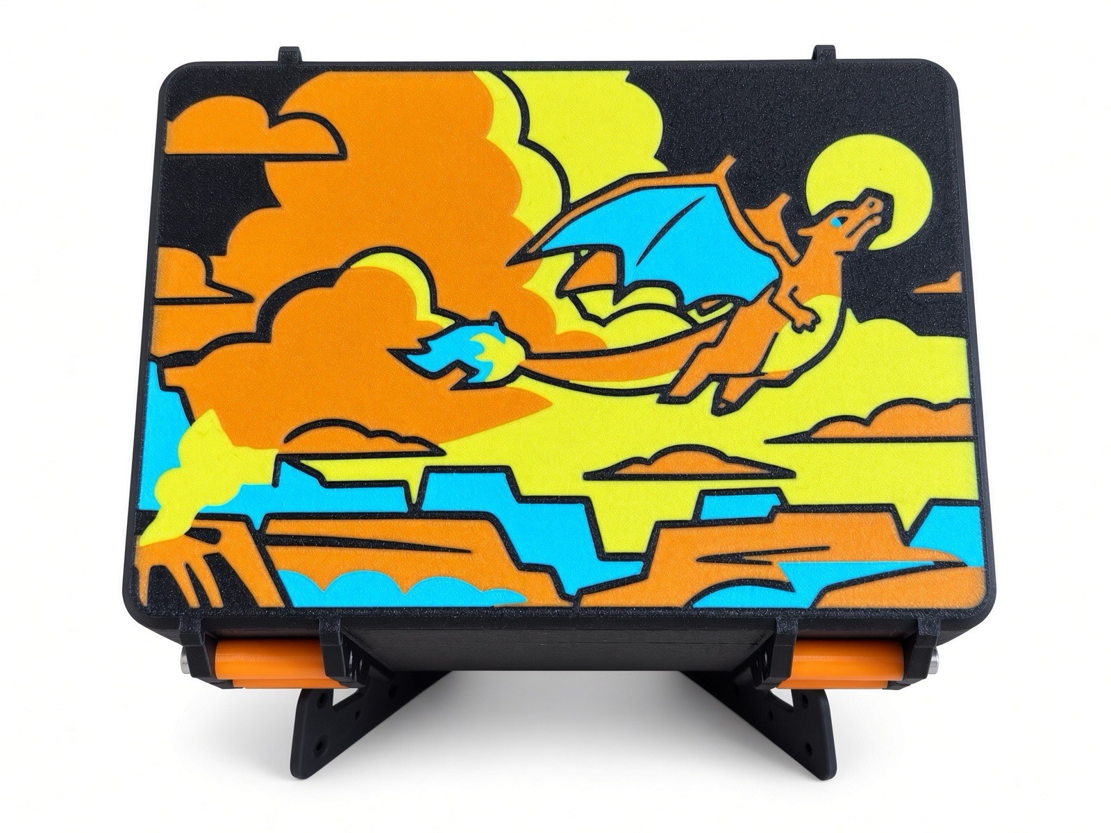 151 Charizard | 100 Toploader Storage Case | Pokémon TCG Card Collector Box