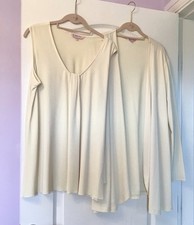 Super Michele Hope Buttercream Sleeveless Top And Jacket 14 / 16