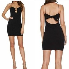 BARDOT Black Dress Spaghetti Strap Sweetheart Neck Mini Cocktail Size 8 NWT