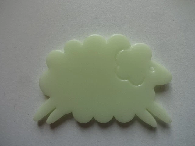 Puppenhaus Zubehör / Schaf Leuchtsticker - ca 50 mm lang - Bild 1 von 2