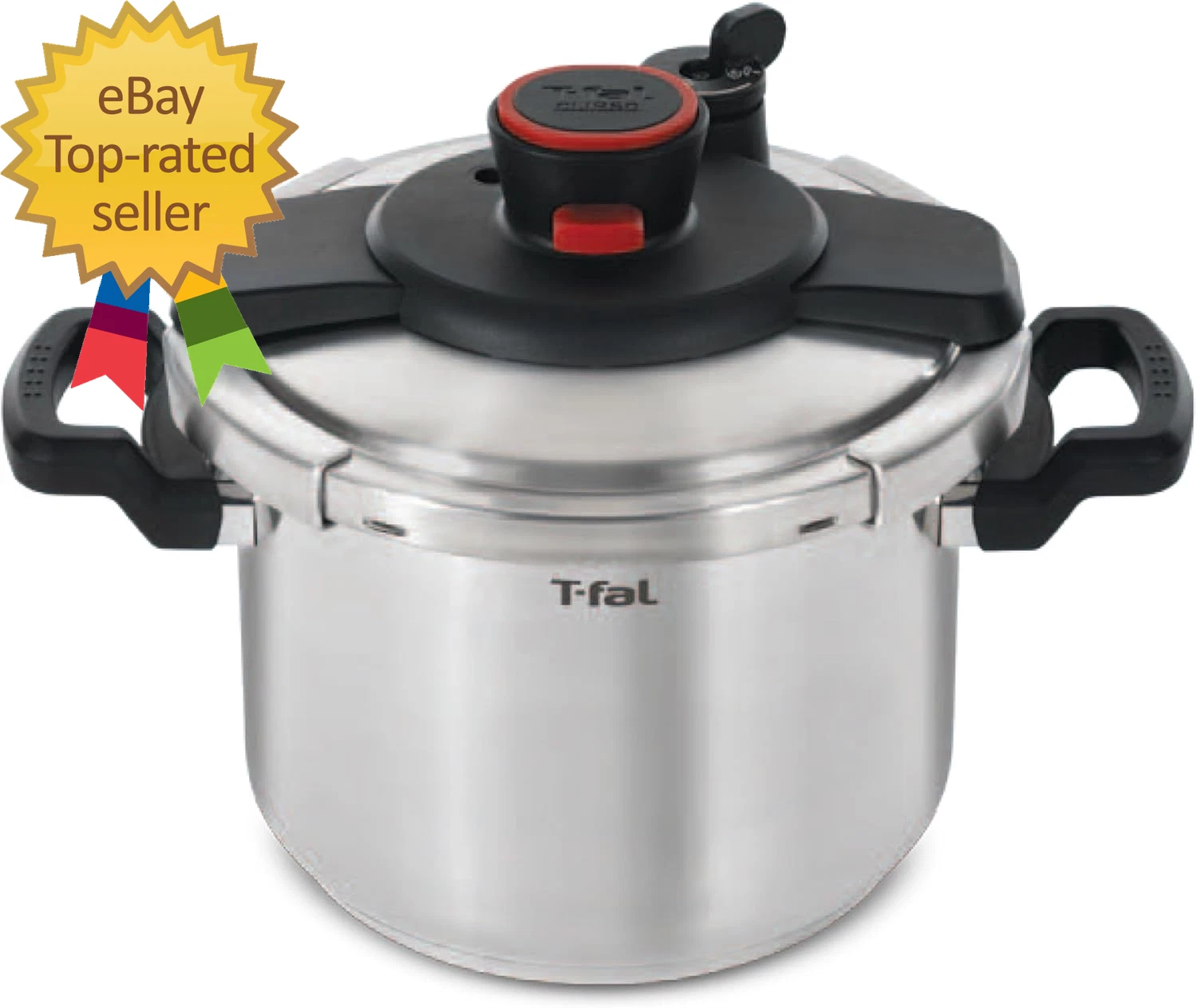 Stainless Steel Pressure Cooke 6.3 Quart Recipe Book Steam Basket Easy Open Lid