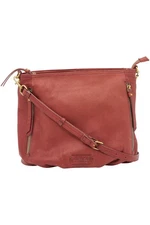 American Leather Co. Nubuck Leather Ella Crossbody Red
