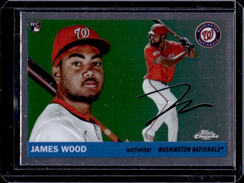 2025 Topps Chrome Platinum James Wood RC Rookie #367 Nationals