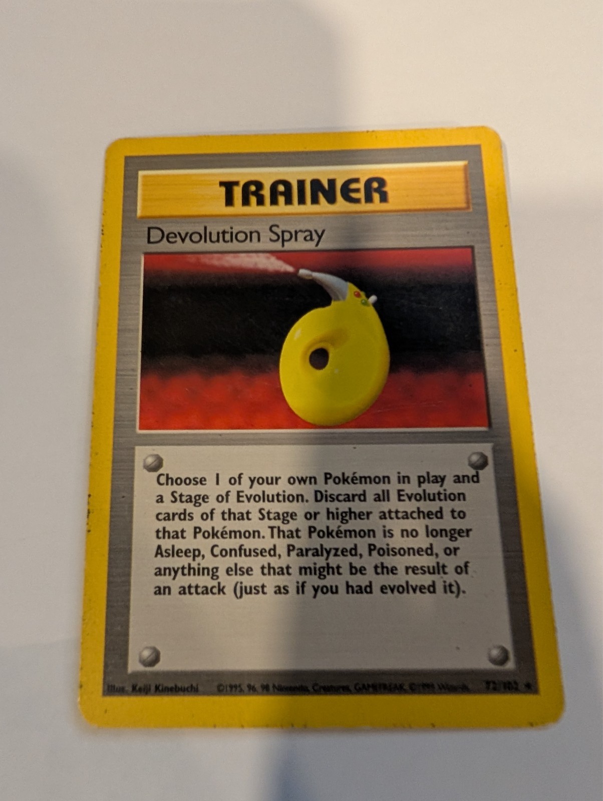 Devolution Spray 72/102 Base Set - Pokemon Card