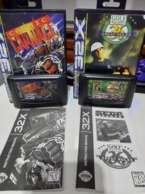 Sega Mega Drive 32X PAL System Complete In Box With 2 Games Tested And Working