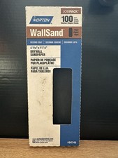 Norton 100 Grit Wallsand Drywall Sandpaper 04746 25 Sheets 4 3/16 X11 1/4 New