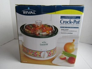 Rival Crock Pot 3122 Slow Cooker 2 Qt Peppers