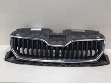 SKODA FABIA MK3 2014-2022 Center Front Grille Grill OEM Genuine 6V0853653 9B9