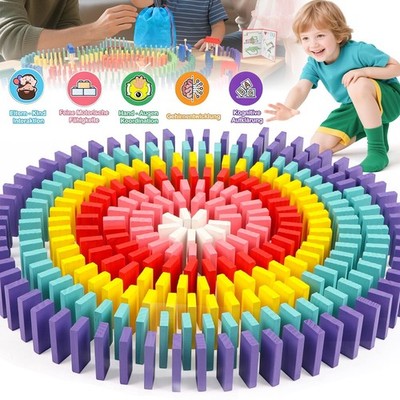 Domino Domino-Spiel 1000pcs Domino-Zug Klassisch Lernspielzeug Montessori
