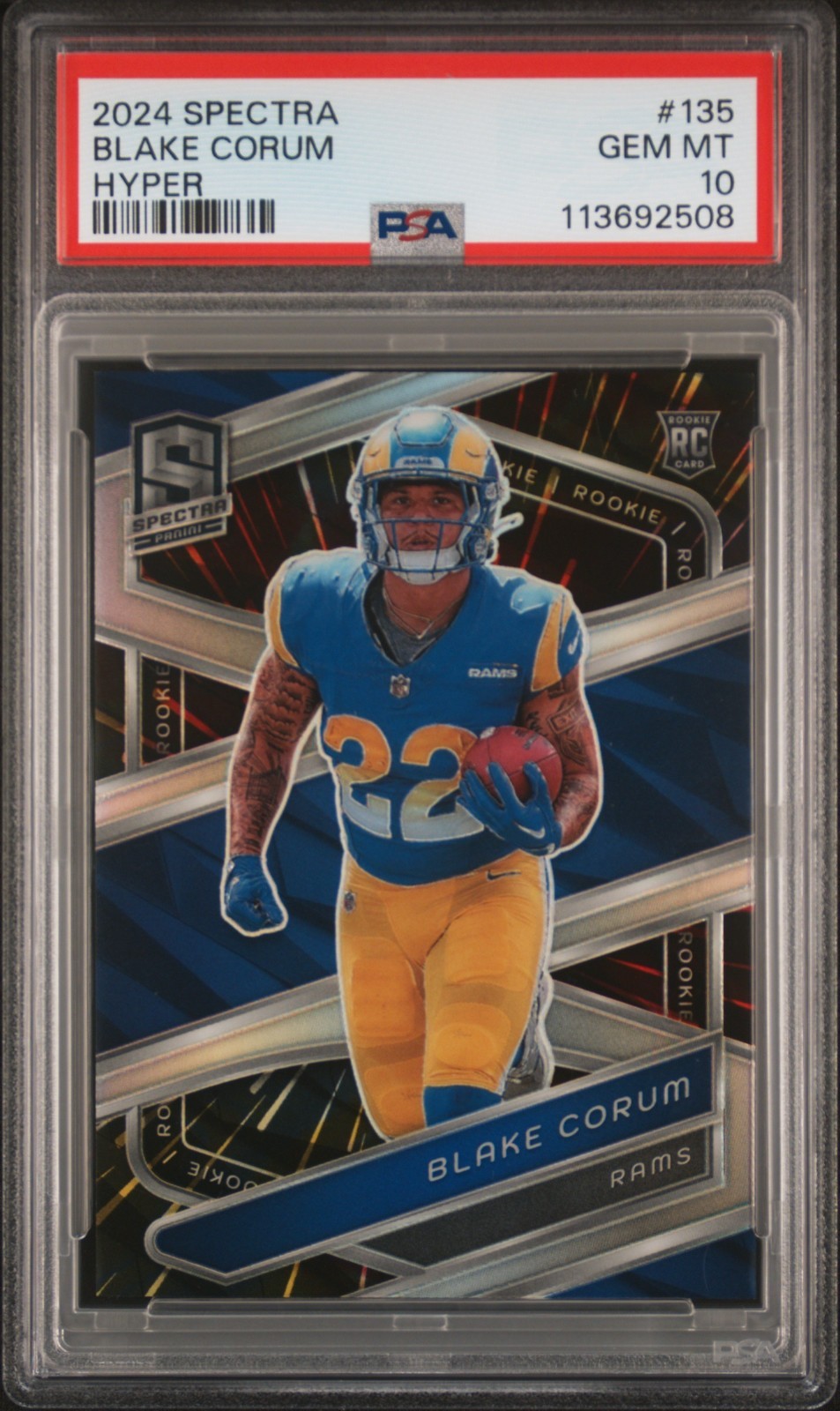 Blake Corum Panini Spectra #135 Hyper