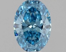 1 Pcs Natural Diamond CERTIFIED D Grade Oval Cut VVS1/14 mm Blue Gemstone