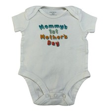 Carter's First Mother&rsquo;s Day Bodysuit Baby Girl White 3 Months