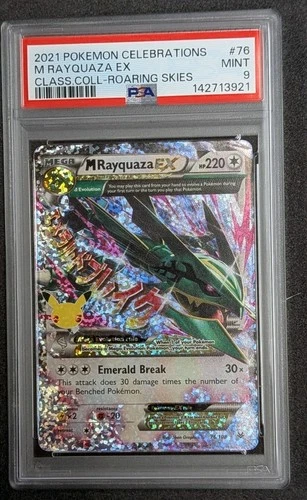 2021 Pokemon Celebrations Mega M Rayquaza EX #76/108 PSA 9 Classic Collection