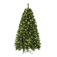 KüNstlicher Weihnachtsbaum Mit Beleuchtung 180 Cm Christbaum 250 Leds Kunstbaum