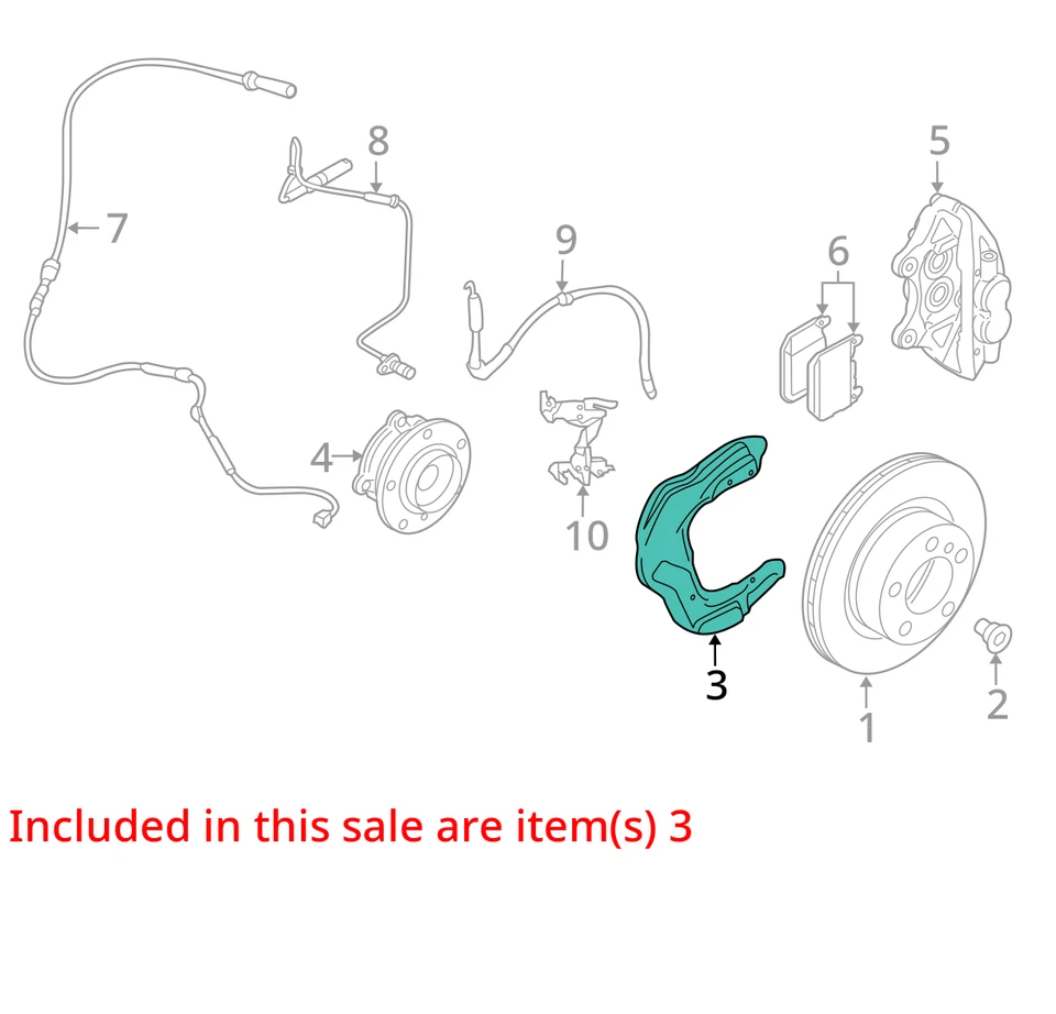 BMW M2 M3 M4 F80 F82 F83 Front Left Knuckle Wheel Hub Assembly 2016 - 2020 OEM - Image 3 of 4