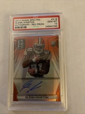 2014 Panini Spectra. Glen Winston. Autograph Prism. #318  PSA 10. 