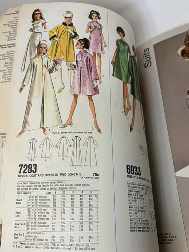 VTG Simplicity Patterns CATALOG - 1968 MCM Large Store Counter Pattern Book - Foto 14 di 16