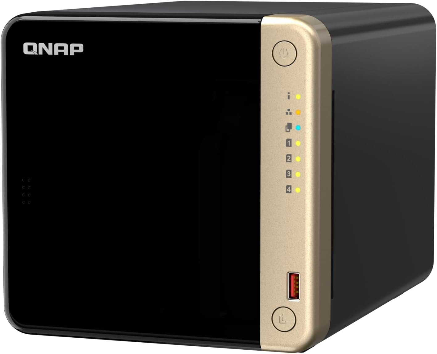 QNAP TS-464-8G 4-Bay NAS N5095 8GB RAM Dual 2.5GbE M.2 NVMe Diskless Tested
