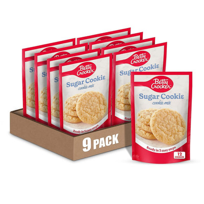 Sugar Cookie Mix, Makes Twelve (12) 2-Inch Cookies, 6.25 Oz. (Pack of 9)