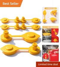 6 Pcs Yellow Gas Can Vent Caps - Enhance Flow Efficiency  Prevent Leaks