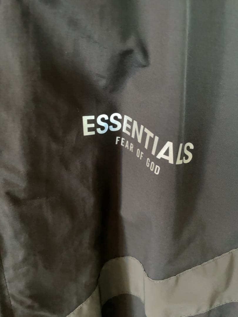 FOG ESSENTIALS Nylon Jacket Black Reflective Stri… - image 3