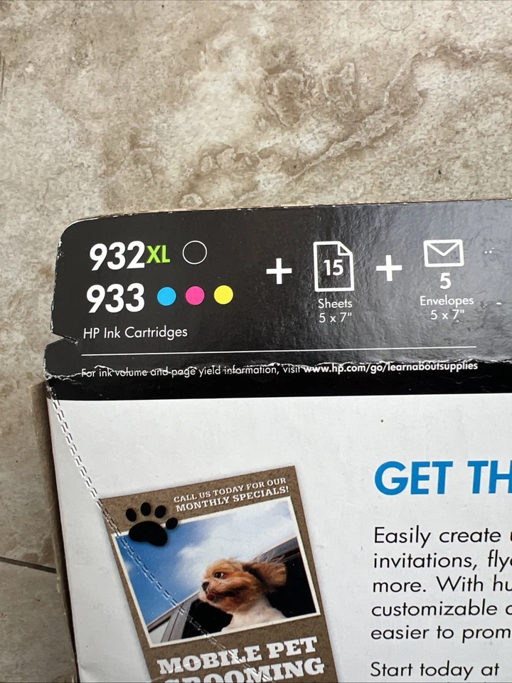 NEW Genuine HP 564xl Black & Color Combo Pack Ink Cartridge Exp April  2016 - Image 3 of 4