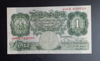 Großbritannien Great Britain 1 Pound 1948 1960 Banknote Papiergeld Geldschein