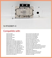 Granzon GPU Water Block For NVIDIA GeForce RTX 2080Ti/2080 Founders Edition 11GB