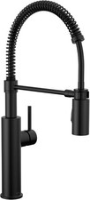 Delta Antoni 18803-BL-DST Pull Down Spring Kitchen Faucet in Matte Black