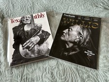 Pair Of Texas Monthly Magazine Tribute Issues To Willie Nelson Iconic Texan
