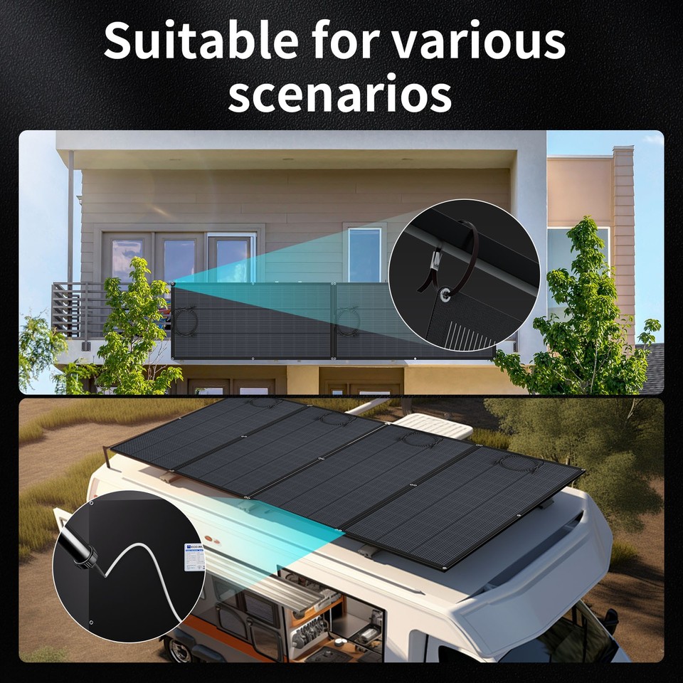 【N-Type 18BB】 200W 400W 800W 12V Flexible Solar Panel 25% Efficiency ...