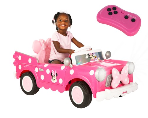 Mouse Ride Sign Disney 6V Minnie Roadster Ride-On by Dynacraft Perfect for Ages 3 and ...