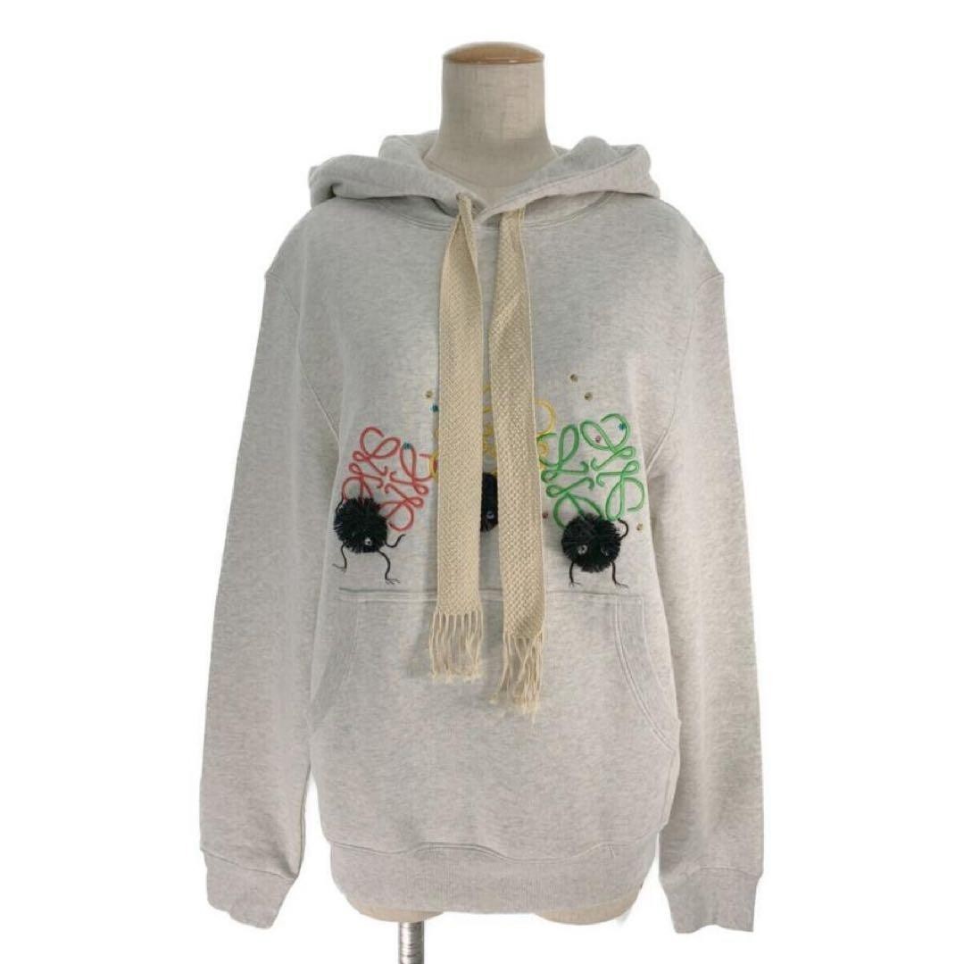 LOEWE x Studio Ghibli Spirited Away Susuwatari Anagram Hoodie Grey