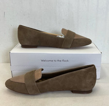 NEW Birdies The Blackbird Loafers in Oak Shimmer Suede  Women's Size 9