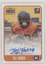 2021 Onyx Vintage College Auto Blue Ink /400 Taj Harris #CATH Auto 0w8