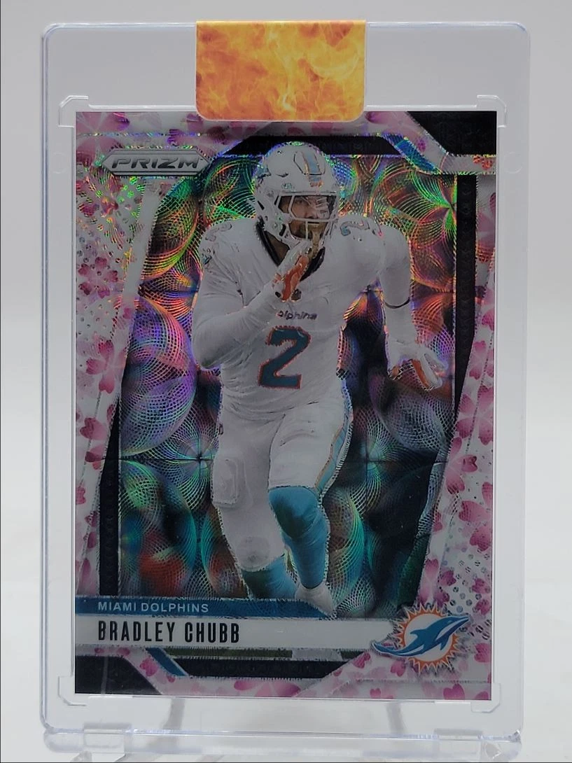 BRADLEY CHUBB 2024 PANINI PRIZM CHERRY BLOSSOM DOLPHINS /15 Q4172