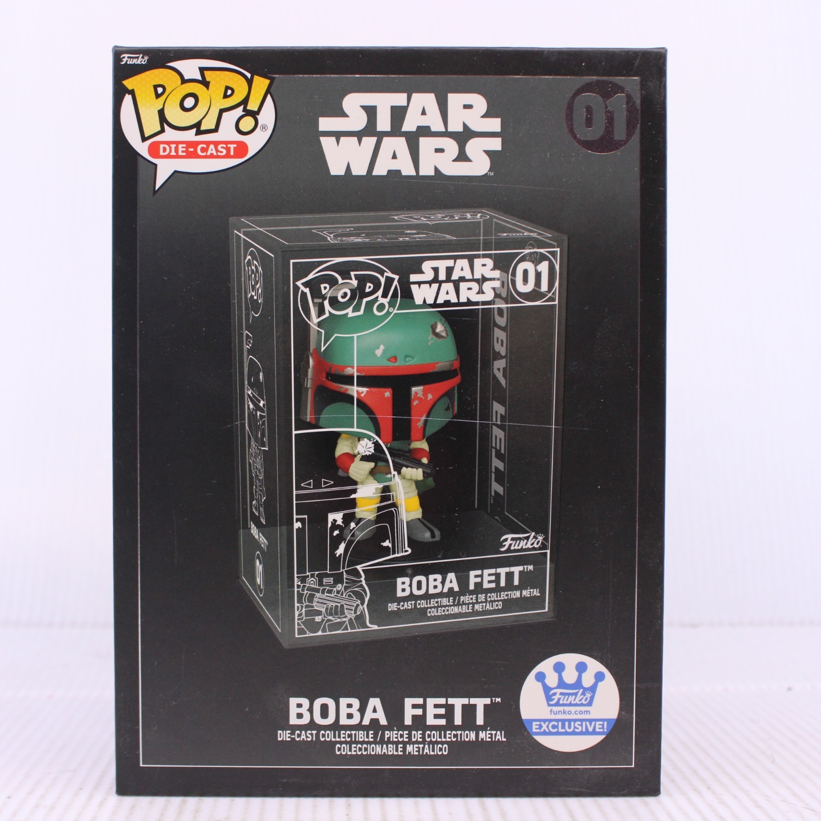 Sale G3 Funko Pop Star Wars Die-Cast Boba Fett Shop Exclusive Vinyl Figure 01