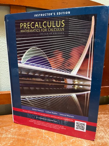 Precalculus: Mathematics for Calculus Instructor's Edition 7th edition Hardcover