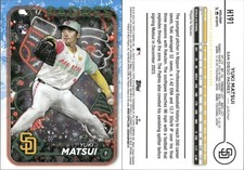⚾️ 2024 Topps Holiday - Yuki Matsui RC Padres #H191