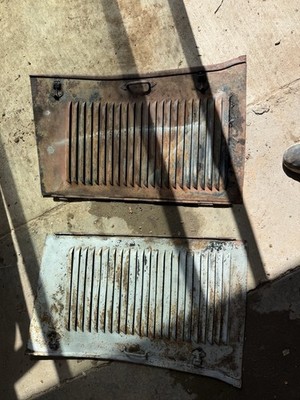 Original 1932 Ford Hood Side Panels - 25 Louver - Patina Steel Deuce V8 Model B